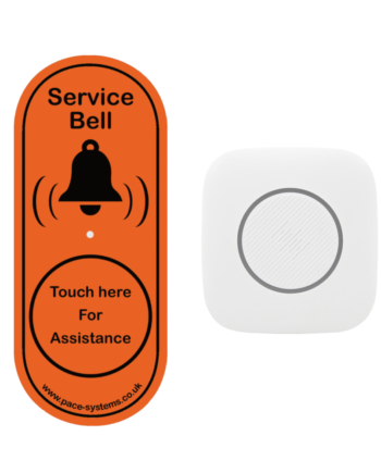 Touch Glass Service Bell with Dual-Purpose Chime - Mk3